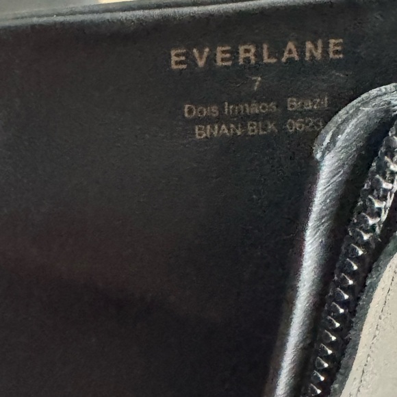 Everlane The Short Banana Heel Boots in Black Leather Size 7 - Picture 10 of 12